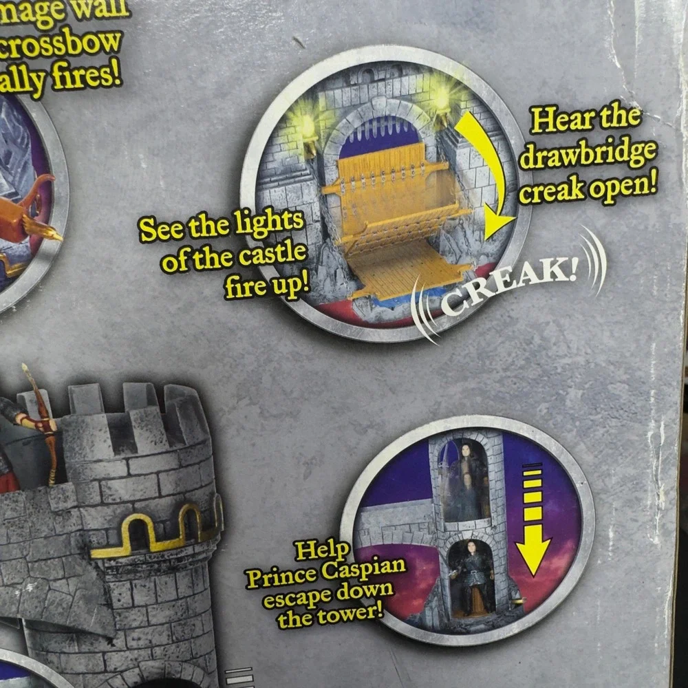 Narnia Prince Caspian Deluxe Telmarine Castle Playset Lights Sounds Play Along
